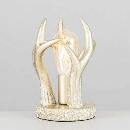 Caribou Champagne Antler Table Lamp £7.99 free p&p with code - online at Value Lights