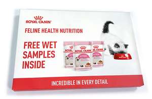3 pouches of kitten food and vouchers from Royal Canin