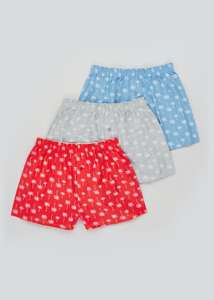 Mens 3 Pack Button Front 100% cotton Boxers - small-xxl - £3 @ Matalan (Free C&C)