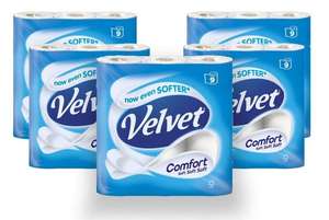 Velvet Comfort 5 x 9 Pack (45 rolls) - £10.78 @ Costco