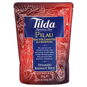 Tilda Steamed Rice - Wholegrain 250g - Micro Rice 40p @ Asda Park Royal