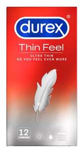 Durex Thin Feel Ultra Thin Condoms 12 pack - Buy one get second half price - £12.99 + free Click and Collect @ Boots