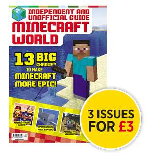 Minecraft World Magazine 3 issues for £3