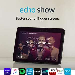 Certified Refurbished Echo Show (2nd Gen) – Premium Sound and a Vibrant 10” HD Screen – Black £137.99 at Amazon