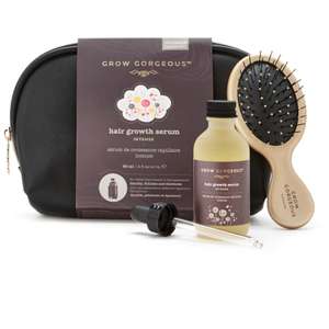 Grow Gorgeous Hair Growth Serum Intense (60ml Full size Normally £45) £20 + Mini Brush & wash Bag + Free Delivery W/Code From Grow Gorgeous