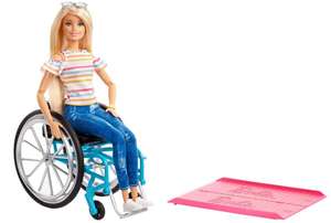 Barbie GGL22 Doll and Wheelchair, Blonde - £13.99 Prime / +£4.49 Non Prime @ Amazon