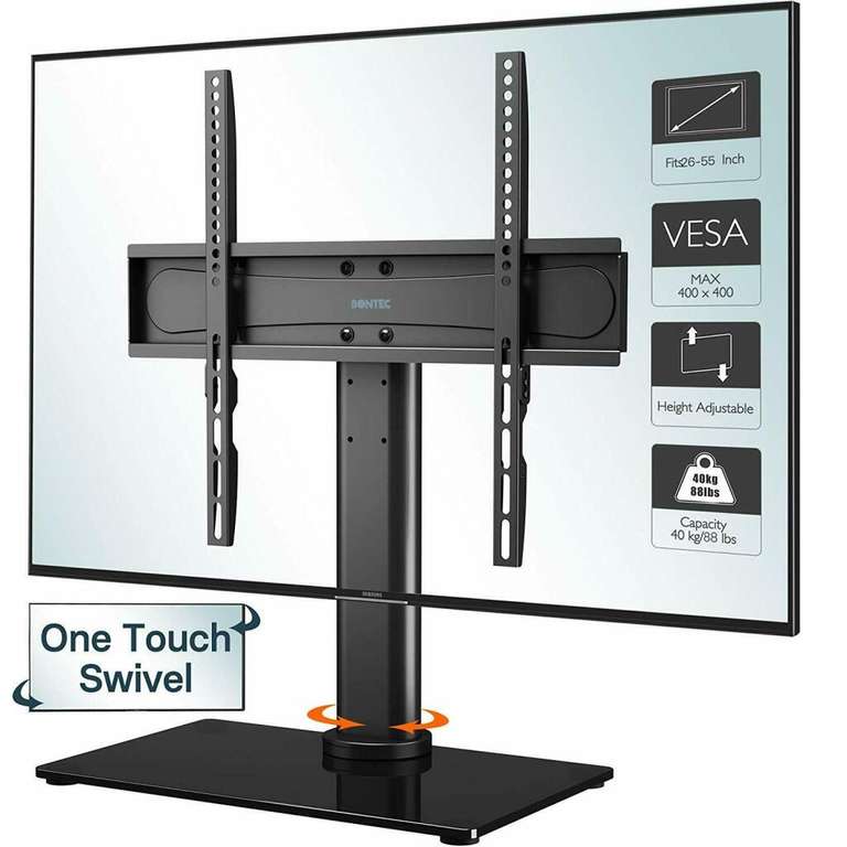TV pedestal table top stand up to 55", VESA compatible £19.99 delivered @ eBay / lcd-wall-brackets