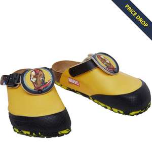 Birkenstock Boys Shetland Birko-Flor Narrow Fit Sandals Marvel Ironman Yellow £12.98 delivered @ MandM Direct