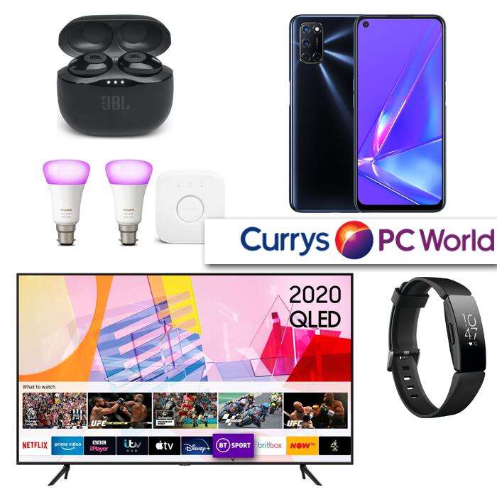 Currys Epic Deals - OPPO A72 128GB Smart Phone £174.99 / JBL Tune 120TWS £54.99 / QLED Samsung 58" Smart 4K TV £799 Using Code @ Currys