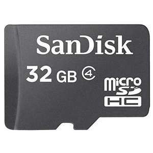 Sandisk 32GB Micro SDHC (class 4) £3.20 or £7.69 non prime @ Amazon