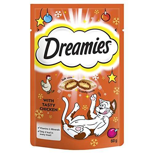 Dreamies Cat Treats (all flavours) - 76p @ Amazon Prime Now orders only