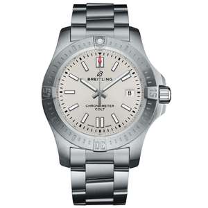 Breitling Chronomat Colt 41mm Silver Dial Men's Automatic Watch £2060 @ Berry's Jewellers