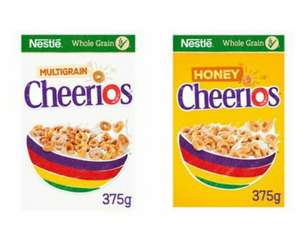 Nestle Cheerios Cereal 375G - £1.27 / Nestle Honey Cheerios Cereal 375G - £1.30 (Clubcard Price) @ Tesco