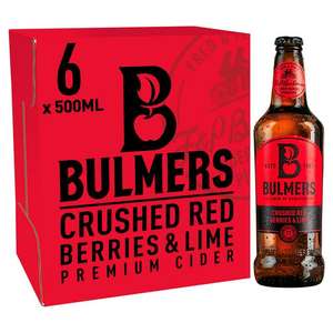 6 x 500 ml Bulmers Crushed Red Berries and Lime Cider- £4.50 Instore @ Tesco Fox and Goose