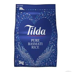 Tilda Pure Basmati Rice 5kg £10 at Morrisons