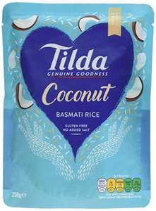 Tilda Steamed Basmati Coconut 250 g (Pack of 6) £4.50 prime (+£4.49 non prime) @ Amazon