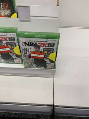 NBA 2K19 for Xbox one £1 + other games reduced @ Asda (Bolton)