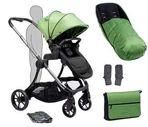 iCandy Lime Plus Moonrock Lime Pushchair, Carrycot And Matching Bag, Duo Pod Set, Lime - £476 @ Amazon