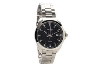 Seiko SUR209P1 Stainless steel black dial bracelet watch for £79.50 delivered @ F. Hinds