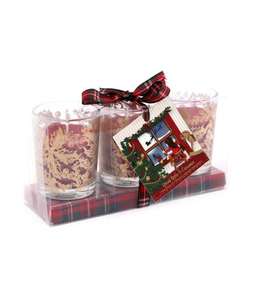 Spiced Apple & Cinnamon Triple Scented Candle Gift Set £4.99 + £3.95 delivery @ Cancer Research Shop