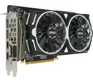 MSI Radeon RX 580 8GB Armor OC Graphics Card, £138 at Currys/ebay with code