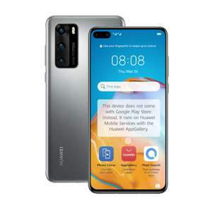 Huawei P40 5G - UK Model - Dual SIM / Silver / 128GB + 8GB RAM Smartphone - £414 Delivered @ Clove Technology