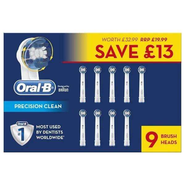 9 Pack of Oral B Precision brush heads for £9.98 @ Superdrug