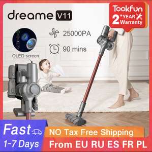 Xiaomi Dreame V11 Vacuum Cleaner - delivered from EU £185.17 with code @ AliExpress / TookFun Appliance Store