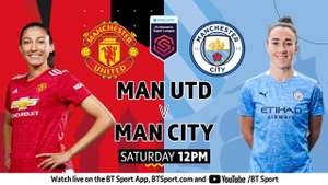 Manchester United Women vs Manchester City Women | FA Women's Super League Free Stream @ BT Sport YouTube