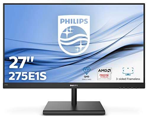 Philips Monitor Gaming 275E1S Monitor, 27" IPS, 4ms, AMD Freesync, Quad HD(2560x1440), 75 Hz, HDMI, DP for £165.41 delivered @ Amazon Spain