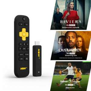 NOW TV Smart Stick 3 passes (1 month Entertainment, 1 Sky Cinema & 1 day Sky Sports Passes pre-loaded) - £15.60 With Code @ Boss_Deals/eBay