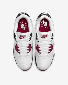 Nike Air Max 90's White/Maroon/Black Men's Trainers £56.33 With Members Code @ Nike Free Delivery with Nike+