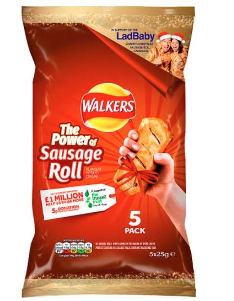 Walkers sausage roll flavour 5pk £1 @ Sainsbury's swadlincote