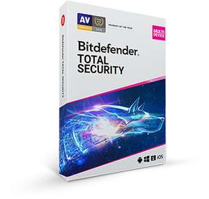 Bitdefender Total Security up to 5 devices / 1 year £21