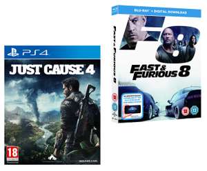 Just Cause 4 + BONUS Fast & Furious 8 Blu-Ray (Amazon Exclusive) PS4 - £9.99 (Prime) / (+£2.99 Non Prime) delivered @ Amazon