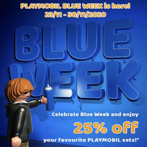 Playmobil Blue Week - 25% off everything on the website including the exclusive accessories. Free postage if you spend over £30