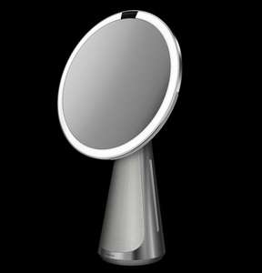 sensor mirror hi-fi 20cm round 5x magnification alexa built-in mains-powered £279.96 simplehuman Shop