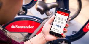 25% off a Santander Cycles annual membership - £67.50