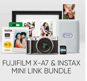 Fujifilm X-A7 & instax Mini Link Bundle £499 available in-store at The House of Photography