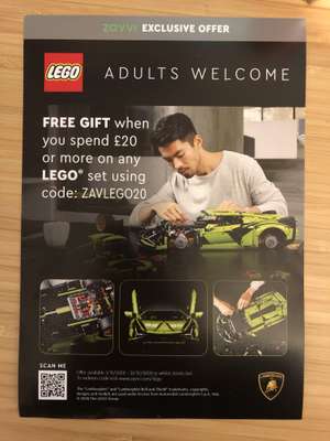 Free Lego gift when you spend £20+ on Lego @Zavvi