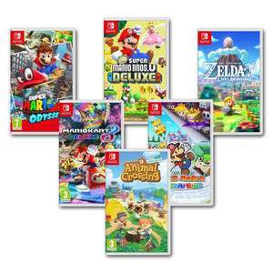 2 x Switch Games £66.58 (£33.29 each) - Mario Odyssey / Mario Kart / Mario Bros. U Deluxe / Animal Crossing / Paper Mario / Zelda @ Currys