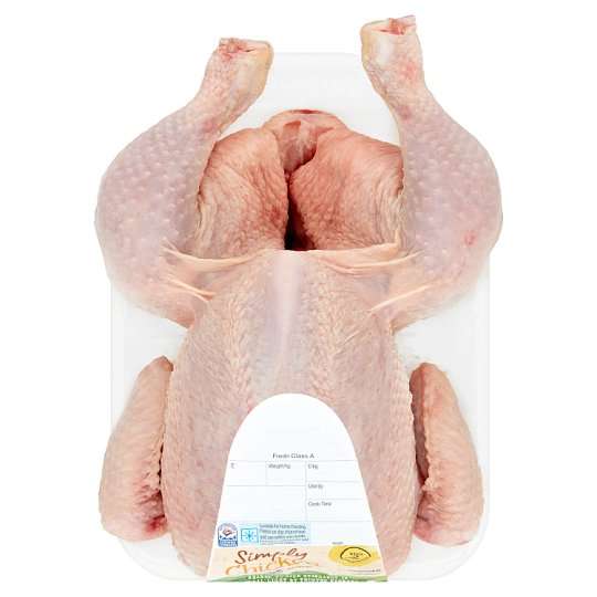 Simply Chicken British Large Whole Chicken 1.3Kg-1.9Kg - £2.50 (Clubcard Price) @ Tesco