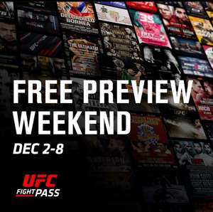 Free UFC Fight Pass for a week