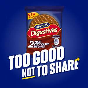 Free McVitie’s On The Go Chocolate Digestives packets at McVities via Twitter