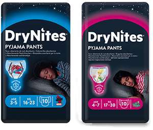 FREE Sample of Huggies DryNites® pyjama Pants at Huggies