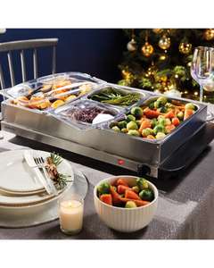 Ambiano Buffet 4 container Food Server/Warmer £32.94 delivered @ ALDI