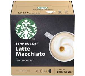 Boxes of 6 Dolce Gusto Starbucks Pods: Latte Macchiato, Caramel Macchiato & Cappuccino - £2.99 instore @ Makro, Aberdeen