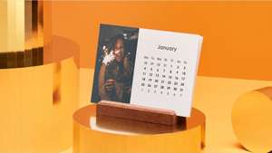 Free Easel Photo Calendar with Photobox App - £2.99 Delivery