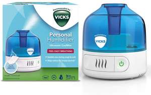 Vicks VUL505 Cool Mist Personal Humidifier, White £19.99 @ Amazon (£4.49 p&p non prime)