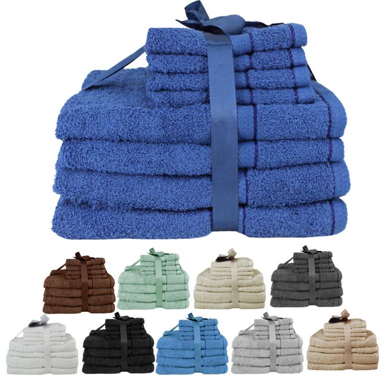 Set of 8 Luxury Cotton 425 GSM Towel Bale £10 @ Weeklydeals4less